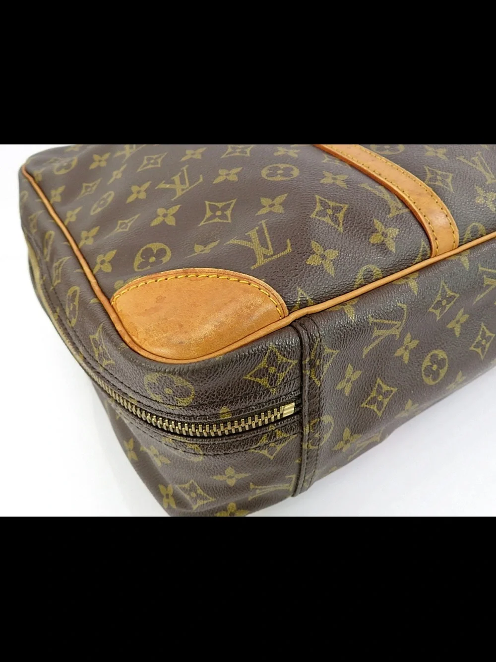 Louis Vuitton Monogram Travel Briefcase in Brown and Tan